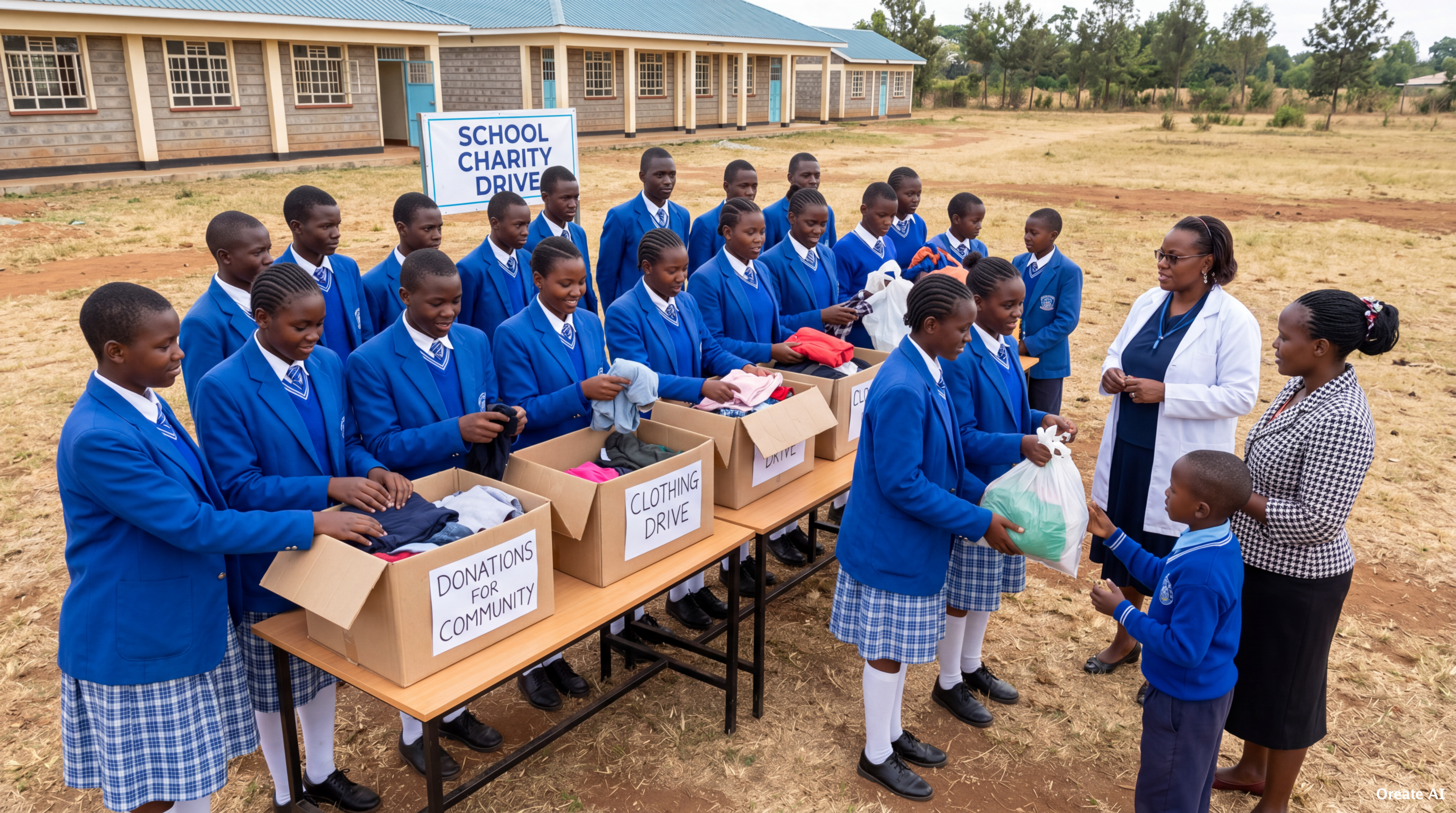 Voluntary school donations program targeting local children homes