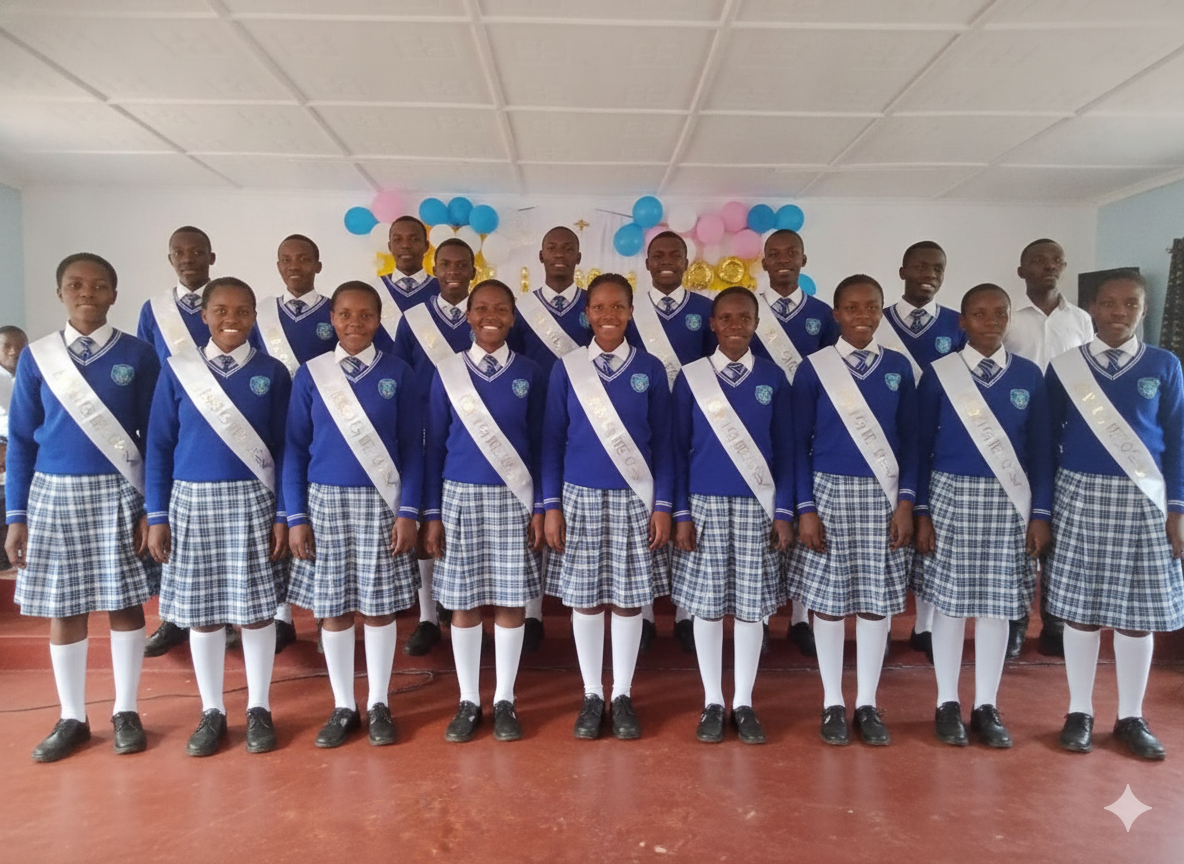 Junior School Students executing Experiments in modern Lab